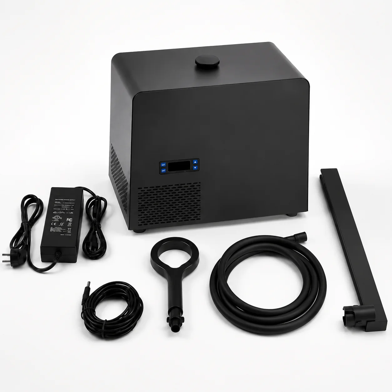 Olsek cooling unit, Halo head, wall rail, hose and power equipment